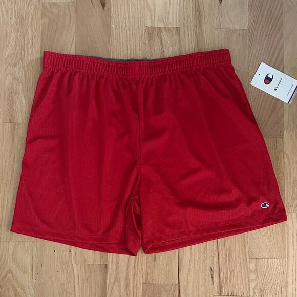 Champion Bold Red Sports Shorts 5" Inseam XL - Picture 1 of 6